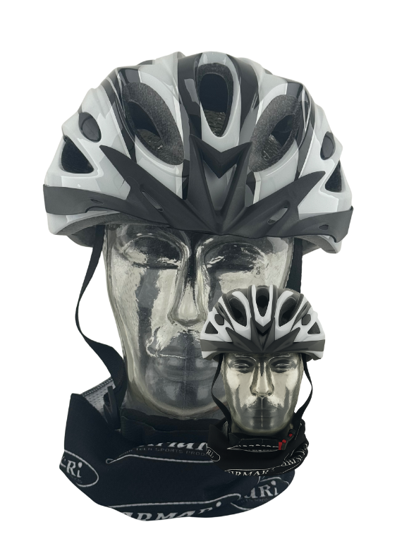 Fietshelm & Skatehelm wit/zwart goedkoop